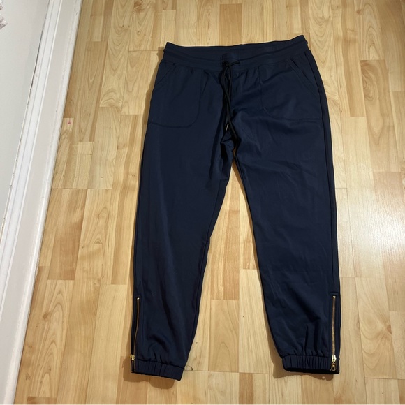 Zyia Active Navy Blue Everywhere Zipper Jogger Pants Medium Zipper - Picture 2 of 8
